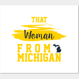 That Woman From Michigan, I Stand With That Woman From Michigan, Gretchen Whitmer Governor. Posters and Art